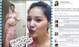 Hoa hậu Hương Giang mặt mộc khoe bụng bầu gần ngày lâm bồn