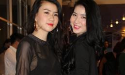 Thư Huyền - Huyền Thư ấn tượng tone đen đi đón "Người khổng lồ"