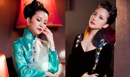 Linh Nga gây mê hoặc trong sắc áo dài