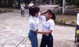 Phẫn nộ với video nữ sinh cấp 2 đánh nhau