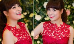 Hoàng Thùy Linh lại "ngọt lịm" với ren đỏ