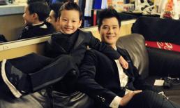 Quang Dũng khoe ảnh cha con tình cảm