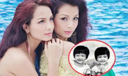 Ảnh thời bé đáng yêu của cặp song sinh Hằng Hạnh