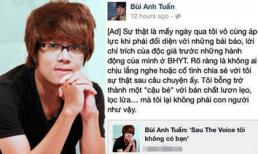 Dân mạng 'ném đá' những thanh minh trên facebook của Bùi Anh Tuấn