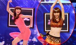 Ngọc Quyên xoạc chân, múa Ấn Độ lộ “eo con kiến”