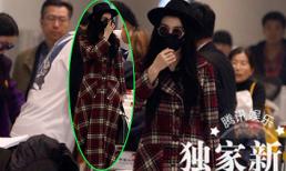 Phạm Băng Băng kín mít như ninja tại sân bay