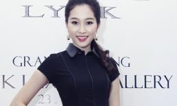 Hoa hậu Thu Thảo rạng rỡ da trắng sứ với "cây đen"