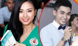 Ngô Thanh Vân nổi bật với đầm xanh dự ra mắt sách của “gà cưng”