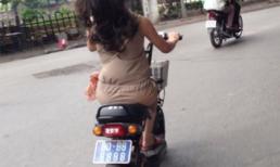 Thiếu nữ đi xe biển xanh tứ quý 8 dạo phố Hà Nội