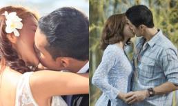 Những nụ hôn "trầy da, tróc vảy" của sao Việt