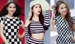 Sao Việt 'phát cuồng' với họa tiết kẻ sọc và ô vuông