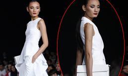 Lê Thúy sắc lạnh trên sàn diễn với gam trắng