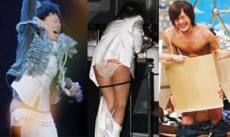 Sao điếng người vì sự cố tụt quần