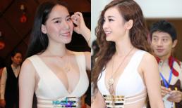 Chung Thục Quyên "đọ" vòng 1 gợi cảm với váy "đụng" Liễu Nham