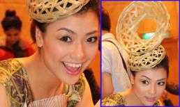 Hồng Quế "đội rế" lên đầu vẫn cười tươi