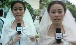 Cô dâu MC Cbiz bỏ đám cưới để đưa tin động đất