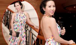 Hoa hậu Thu Hoài diện váy khoe lưng trần quyến rũ