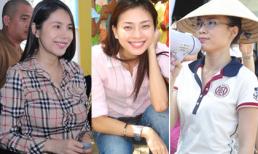 "Soi" style mộc mạc của sao Việt khi đi từ thiện