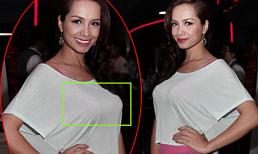 Thúy Hạnh ngực “lồi lõm” vì lạm dụng áo độn?