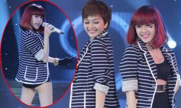 Em gái Thiều Bảo Trang bị lộ vòng 3 vì mặc quần ngắn