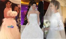 3 váy cưới hàng hiệu rình rang showbiz