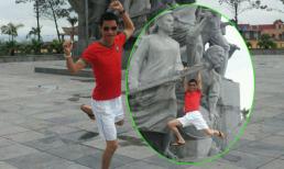 Hiệp Gà thanh minh việc "đánh đu" tượng đài lịch sử