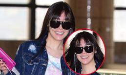 Tiffany (SNSD) mặt bóng nhẫy tung tăng ở sân bay