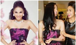 Thu Minh "đụng" váy tím ngọt ngào với Vân Ngô