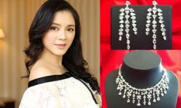 Lý Nhã Kỳ lại "gây sốt" với bộ trang sức kim cương 12 tỷ