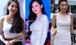 "Sơ suất khó đỡ" khi sao Việt diện đồ bó chặt