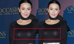 Lưu Gia Linh mặc áo mỏng tang hằn rõ nội y 