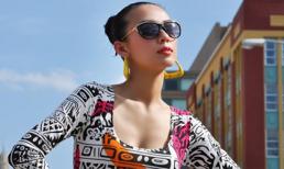 Huyền Ny khoe 'dáng cong' tại Mỹ