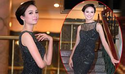 Hoa hậu Ngọc Diễm đẹp kiêu sa cùng váy ánh kim