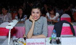 Siêu mẫu Thu Hằng về trường cũ ngồi "ghế nóng"
