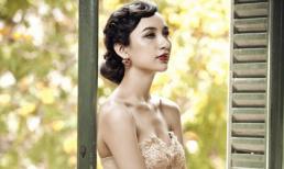 Ngọc Diễm diện đầm dạ hội khoe vai trần