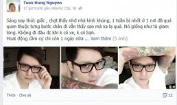 Tuấn Hưng khoe hình xăm hoa trải dài cánh tay