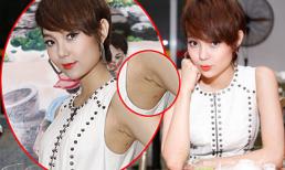Minh Hằng để “lộ” vết tích “dao kéo” ở vùng dưới cánh tay?