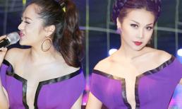 Bảo Anh "mặc lại" áo khoét ngực sexy của Thanh Hằng