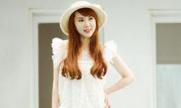 Hot girl Rila Thy khoe dáng trong set đồ trắng tinh khôi