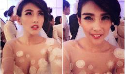 "Giật mình" trước bộ váy "mặc như không" của Hoàng Yến