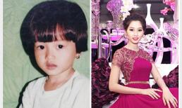 Hoa hậu Thu Thảo khoe ảnh thơ ấu "mắt hí" ngây ngô