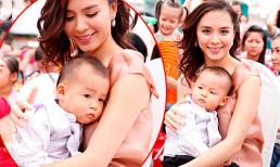 Lần đầu lộ diện con trai của Á hậu Thiên Lý tại sự kiện