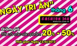 Fashion 24h “Tri ân khách hàng” - Giảm giá 20-50%