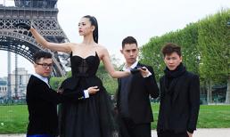 Ngô Thanh Vân thay trang phục tại tháp Eiffel