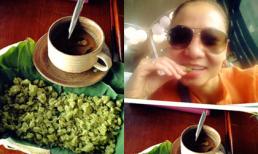 Sao ăn gì hôm nay (P45): Thu Minh mặt mộc ngồi ăn cốm ở sân bay