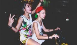 Hot girl Chi Pu cổ vũ vi phạm giao thông?