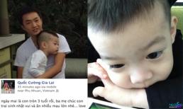 Cường Đô la "khoe" ảnh và chúc mừng sinh nhật Subeo