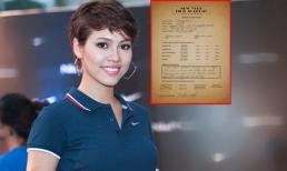 Á hậu Hoàng My khoe bảng điểm "siêu đỉnh"