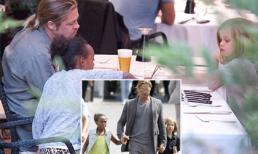 Brad Pitt chăm sóc con chu đáo khi vắng Jolie