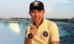 Trấn Thành khoe ảnh “tự sướng” tại thác nước Niagara Fall